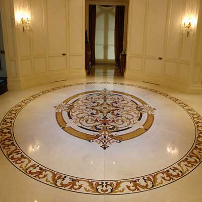 Designer Marble Inlay Flooring India
