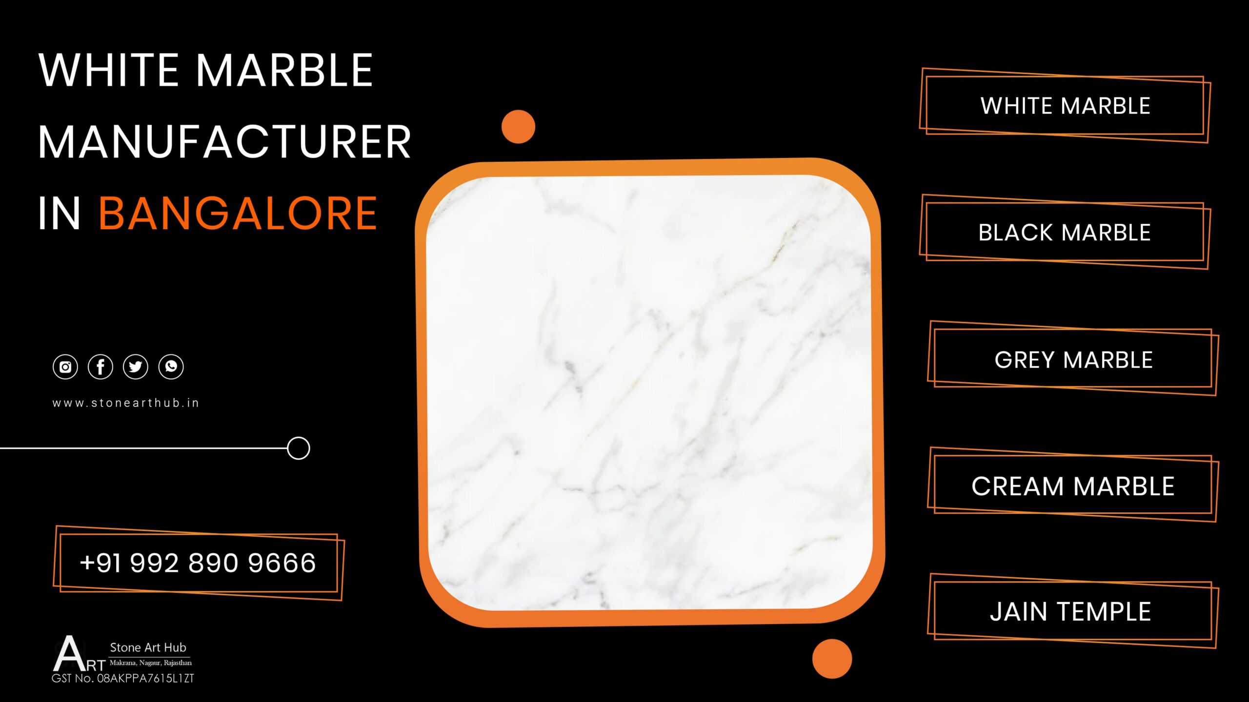 White Marble Manufacturer in Bangalore