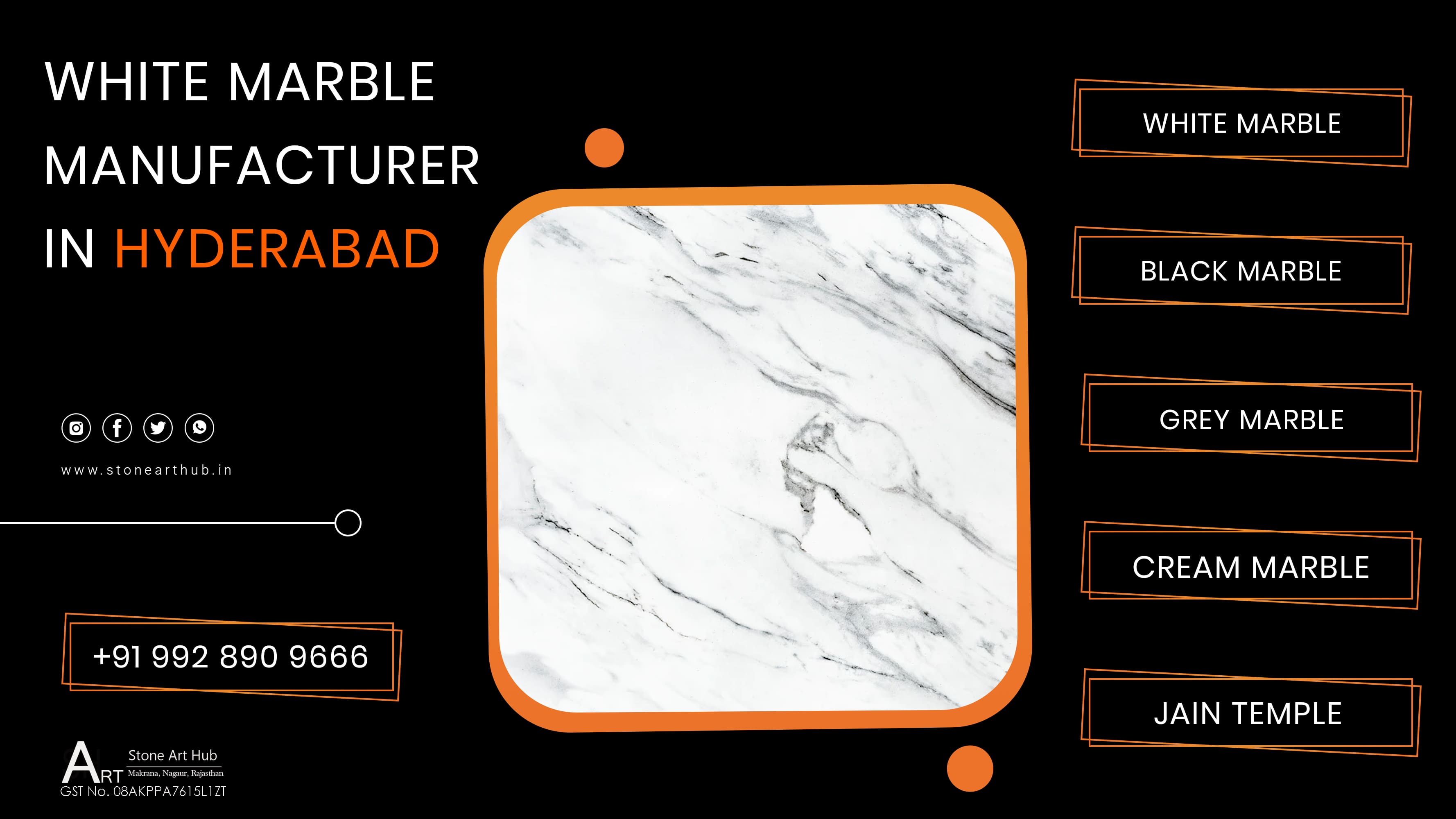 White Marble Manufacturer in Hyderabad