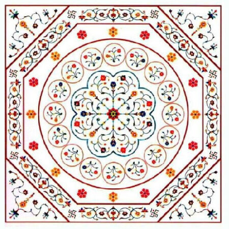 Marble Inlay Designing Flooring